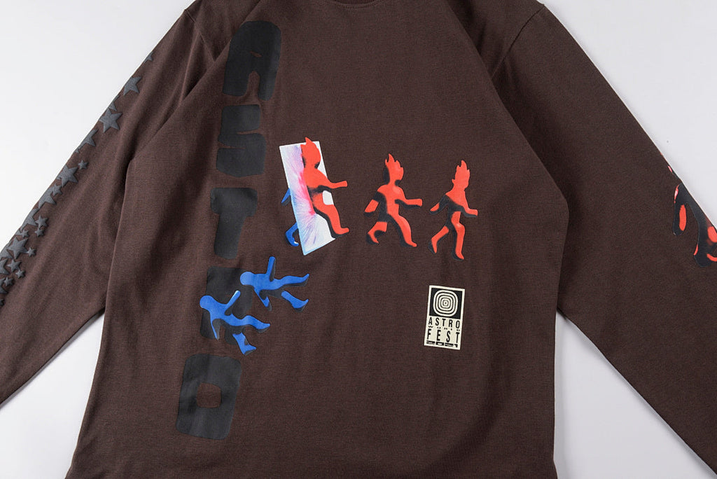 Travis Scott Astrofest Cactus Jack Tour Long Sleeve T-Shirt - Charcoal - product image 7