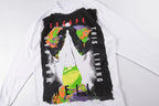 Escape Hell Graphic Long Sleeve T-Shirt - Light Gray - product image 9
