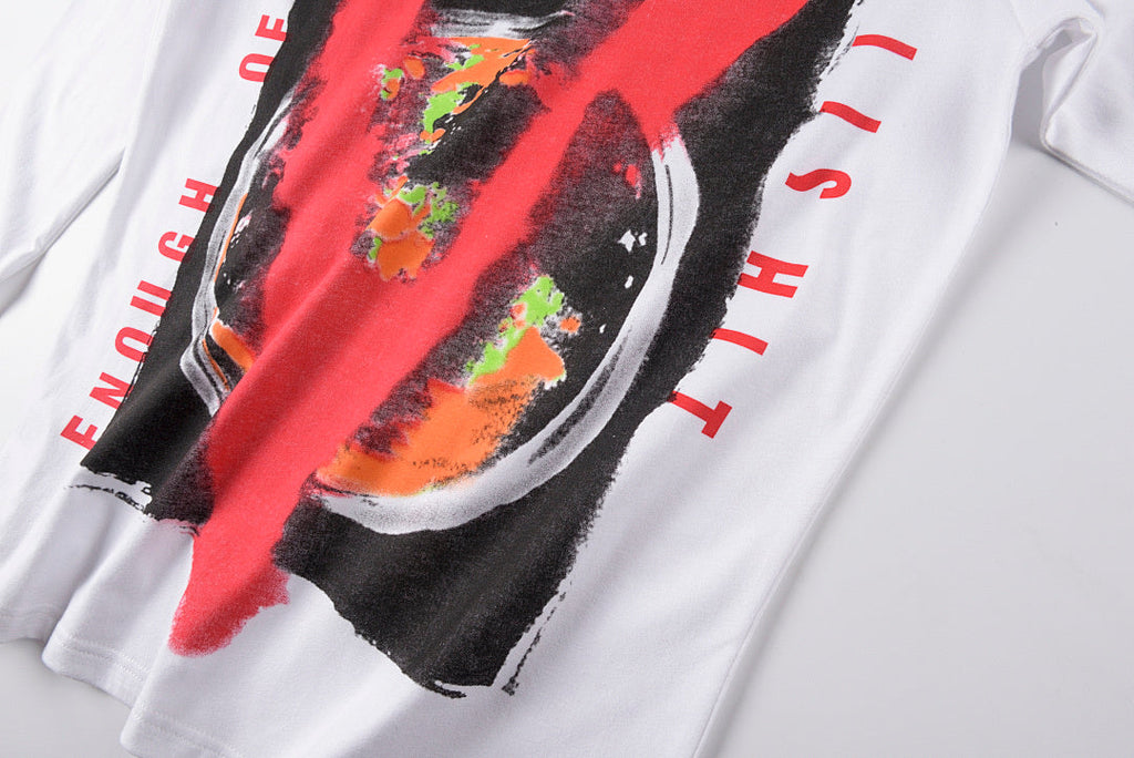 Escape Hell Graphic Long Sleeve T-Shirt - Light Gray - product image 11