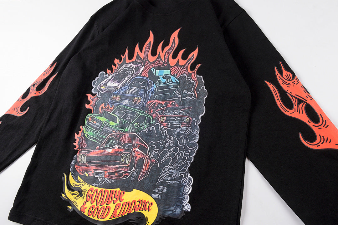 Travis Scott Rolling Loud Festival Long Sleeve T-Shirt - Black / Light Gray - product image 9