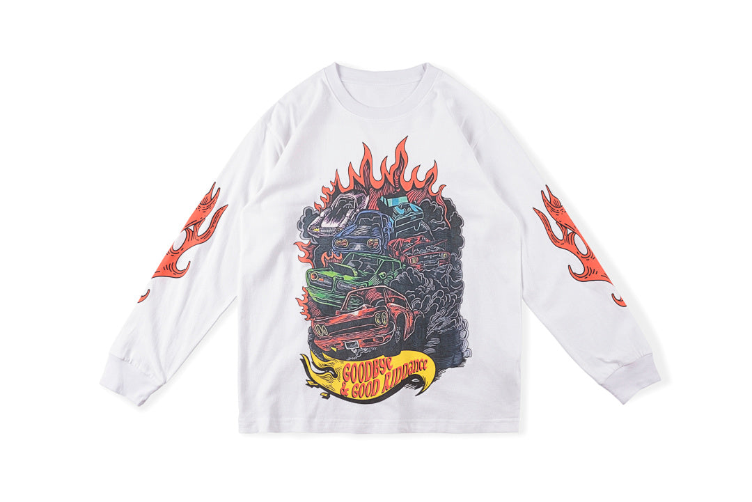 Travis Scott Rolling Loud Festival Long Sleeve T-Shirt - Black / Light Gray - product image 1