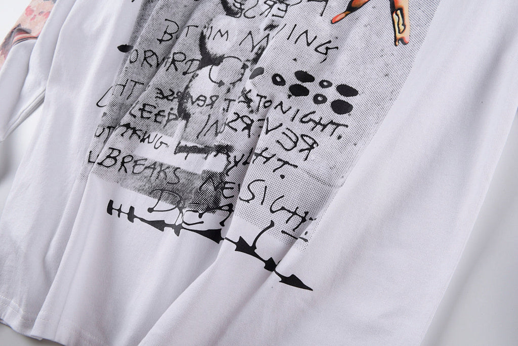 Travis Scott Cactus Jack Air Records Reverse Print Long Sleeve T-Shirt - Light Gray - product image 11