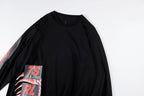 Travis Scott Cactus Jack Barbed Wire Graphic Long Sleeve T-Shirt - Black - product image 9
