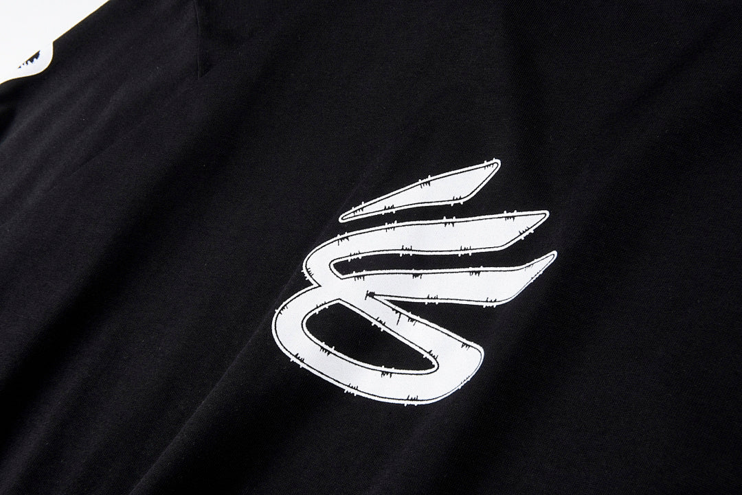 Tuff Crowd Bulldog Print Long Sleeve T-Shirt - Black / Light Gray - product image 9