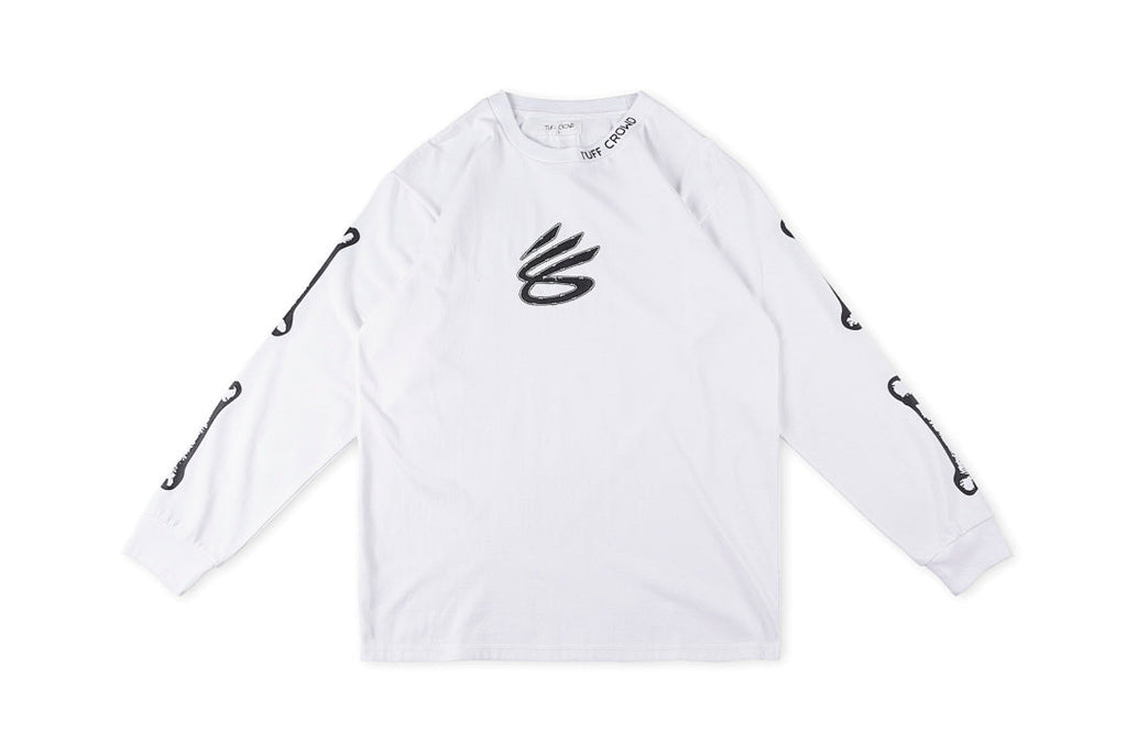 Tuff Crowd Bulldog Print Long Sleeve T-Shirt - Black / Light Gray - product image 1