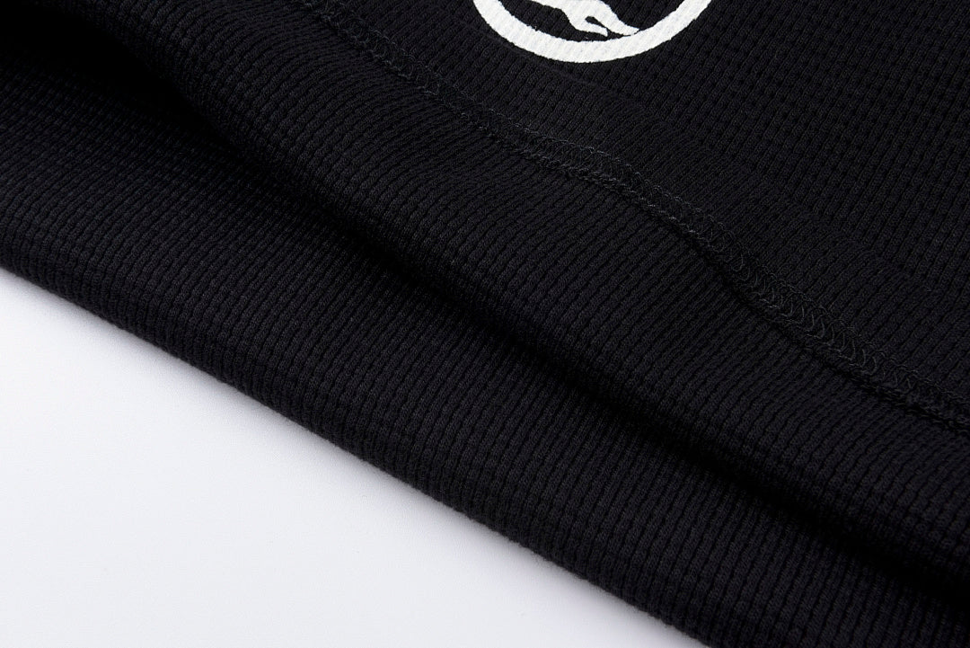 Hellstar Studios Victory Thermal Big Logo Long Sleeve T-Shirt - Black / Light Gray - product image 3