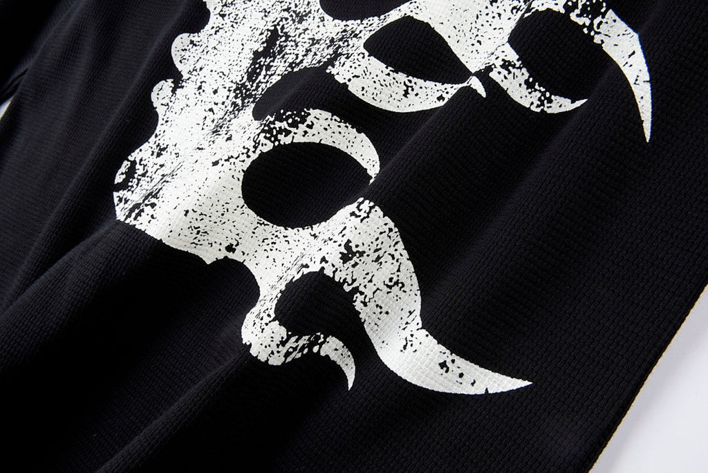 Hellstar Studios Victory Thermal Big Logo Long Sleeve T-Shirt - Black / Light Gray - product image 11