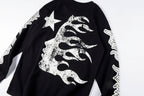 Hellstar Studios Victory Thermal Big Logo Long Sleeve T-Shirt - Black / Light Gray - product image 12