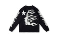 Hellstar Studios Victory Thermal Big Logo Long Sleeve T-Shirt - Black / Light Gray - product image 13