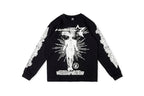 Hellstar Studios Victory Thermal Big Logo Long Sleeve T-Shirt - Black / Light Gray - product image 14
