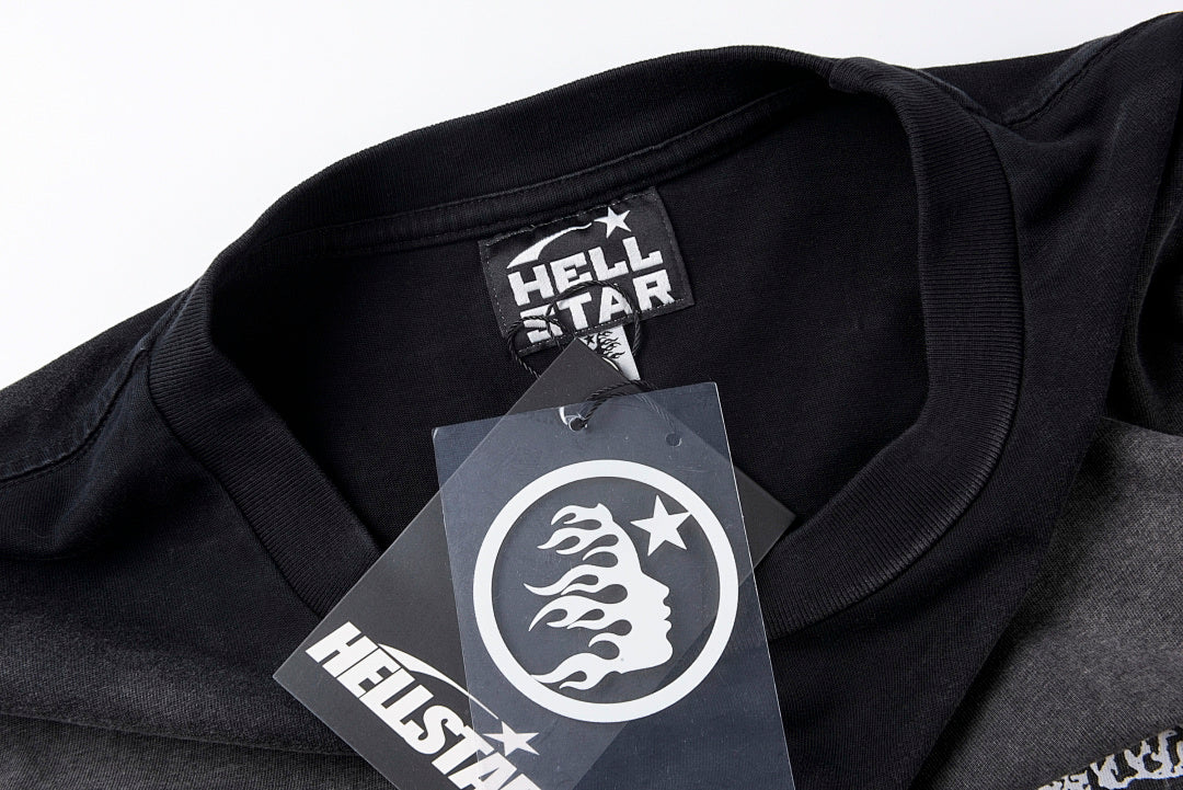 Hellstar Studios Brain Helmet Classic Washed Long Sleeve T-Shirt - Black - product image 5