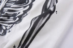 Hellstar Studios Vintage Rib Cage Skeleton Print Oversized Long Sleeve T-Shirt - Light Gray - product image 10
