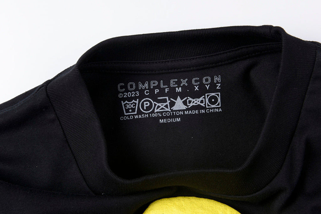 CPFM x Pharrell Ink Splash Smiley Spider Cotton Long Sleeve T-Shirt - Black - product image 5