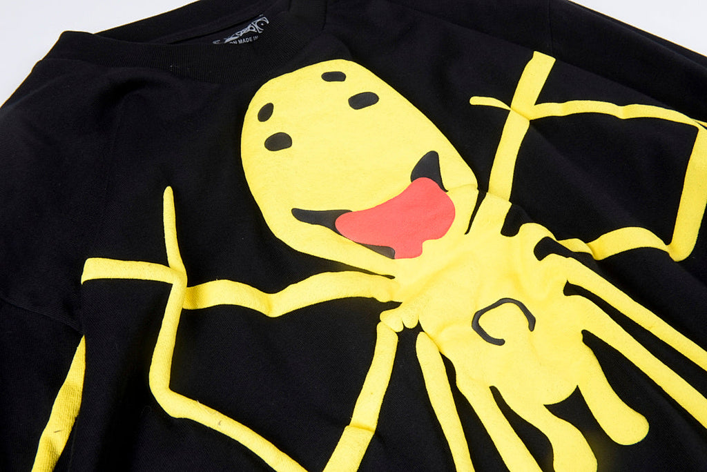 CPFM x Pharrell Ink Splash Smiley Spider Cotton Long Sleeve T-Shirt - Black - product image 7