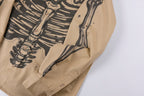 Hellstar Studios Airbrushed Bones Long Sleeve T-Shirt - Beige - product image 5