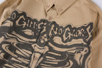 Hellstar Studios Airbrushed Bones Long Sleeve T-Shirt - Beige - product image 6
