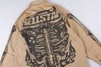 Hellstar Studios Airbrushed Bones Long Sleeve T-Shirt - Beige - product image 11