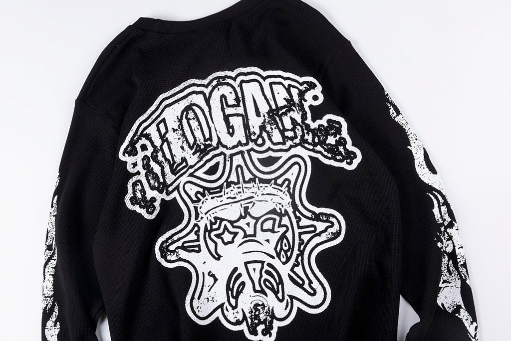 Glo Gang Eroded Glo Thermal Cartoon Drink Long Sleeve T-Shirt - Black / Light Gray - product image 10