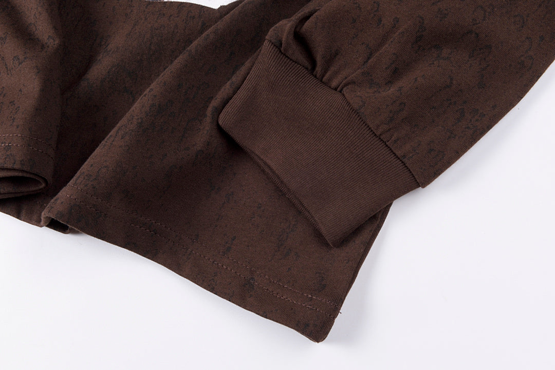 Travis Scott Cactus Jack Utopia Pack Ink Washed Long Sleeve T-Shirt - Burgundy Yellow - product image 4