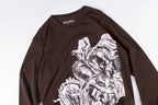 Travis Scott Cactus Jack Utopia Pack Ink Washed Long Sleeve T-Shirt - Burgundy Yellow - product image 8