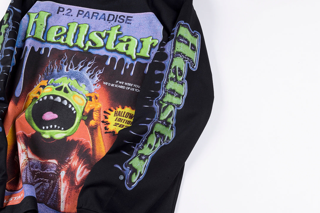 Hellstar Studios Kid Teasing Long Sleeve T-Shirt - Black / Light Gray - product image 7