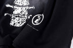 Hellstar Studios Airbrushed Bones Halloween Long Sleeve T-Shirt - Black - product image 10