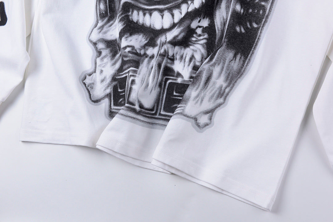 Hellstar Studios Airbrushed Long Sleeve T-Shirt - Light Gray - product image 8