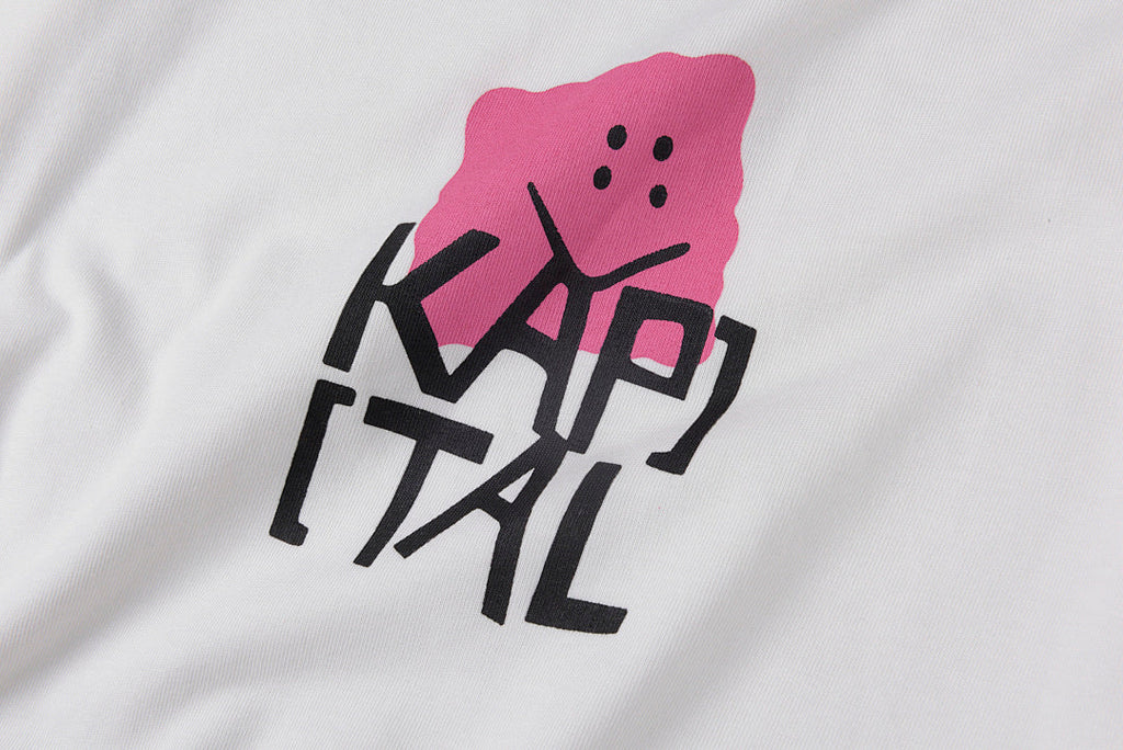 Kapital Kountry Japanese Letter Print Casual Long Sleeve T-Shirt - Light Gray - product image 7