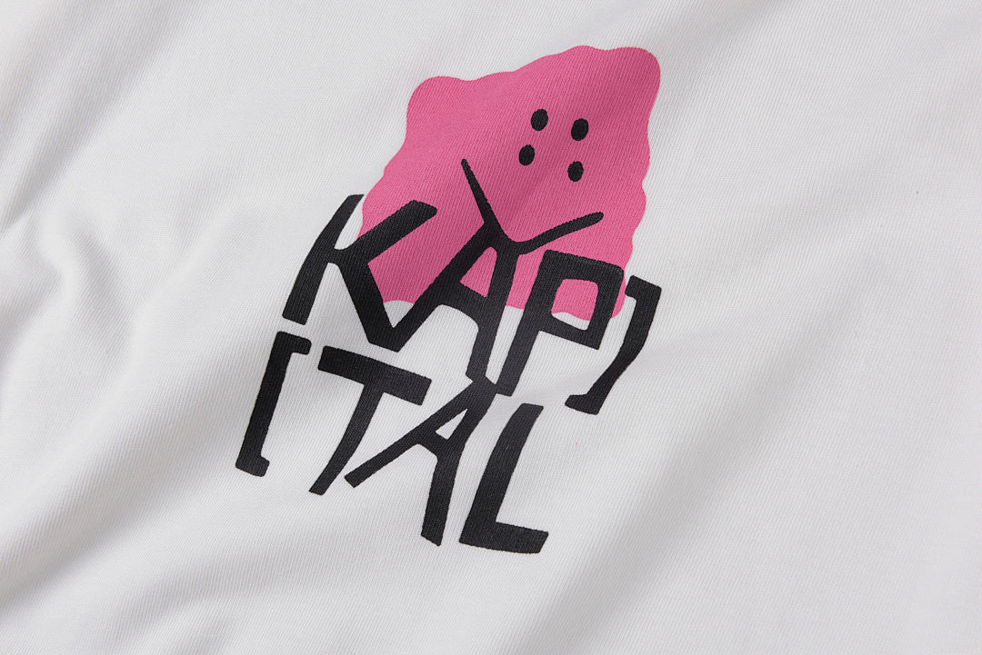 Kapital Kountry Japanese Letter Print Casual Long Sleeve T-Shirt - Light Gray - product image 7