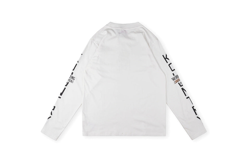 Kapital Kountry Japanese Letter Print Casual Long Sleeve T-Shirt - Light Gray - product image 14