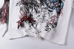 Hellstar Studios Graffiti Style Cotton Long Sleeve T-Shirt - Black / White - product image 7
