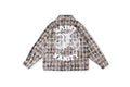 Saint Vanity American Vintage Colorblock Washed Plaid Long Sleeve Shirt - Gray / Red - product image 13