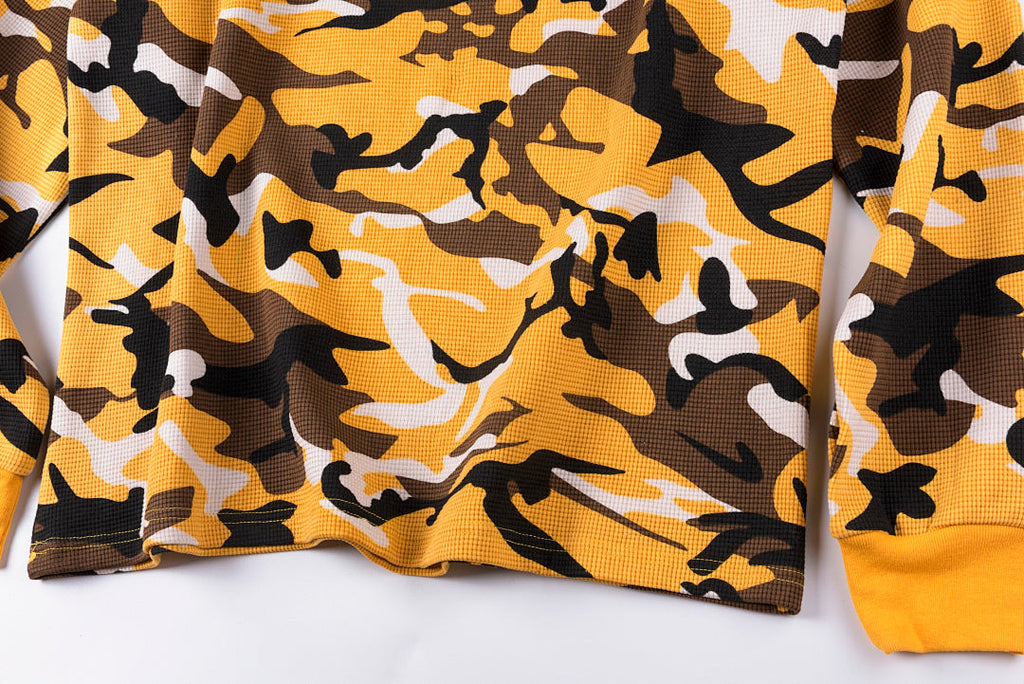 Saint Vanity Vintage Camouflage Print Long Sleeve T-Shirt - Black Brown - product image 12