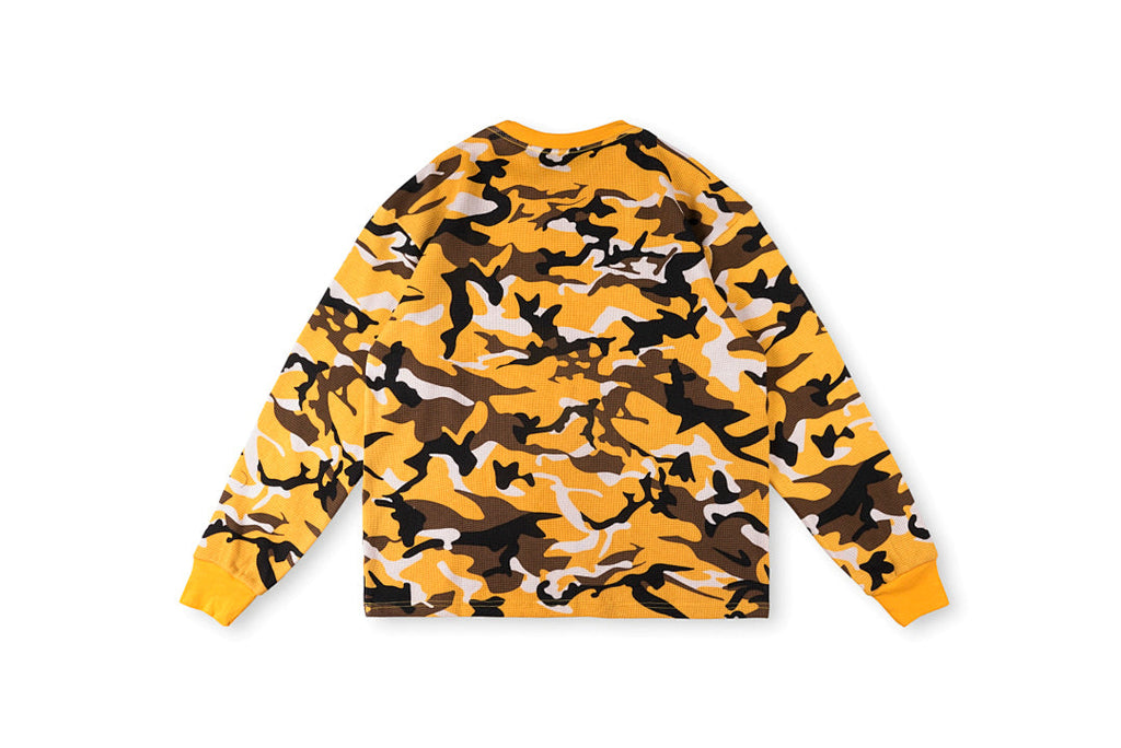 Saint Vanity Vintage Camouflage Print Long Sleeve T-Shirt - Black Brown - product image 2