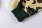 Saint Vanity Camo Sleeve Panel Mock Two-Piece Long Sleeve T-Shirt - Light Gray - product image 4