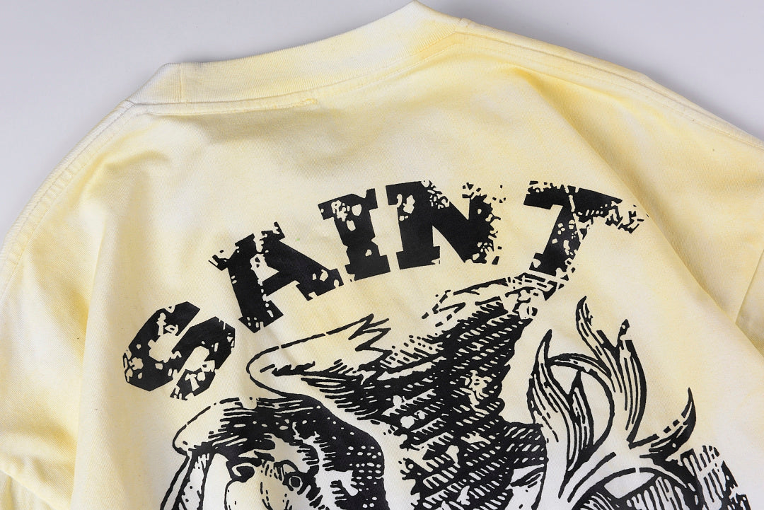 Saint Vanity Camo Sleeve Panel Mock Two-Piece Long Sleeve T-Shirt Style II - Light Gray - product image 9