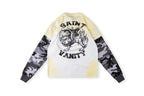 Saint Vanity Camo Sleeve Panel Mock Two-Piece Long Sleeve T-Shirt Style II - Light Gray - product image 2