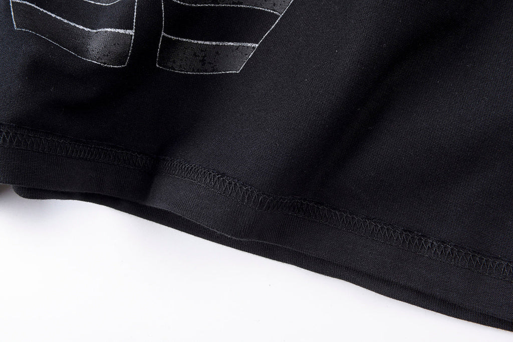 Hellstar Studios Vintage Double-Sided Print Cotton Long Sleeve T-Shirt - Navy Black / Light Gray - product image 3