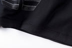 Hellstar Studios Vintage Double-Sided Print Cotton Long Sleeve T-Shirt - Navy Black / Light Gray - product image 3