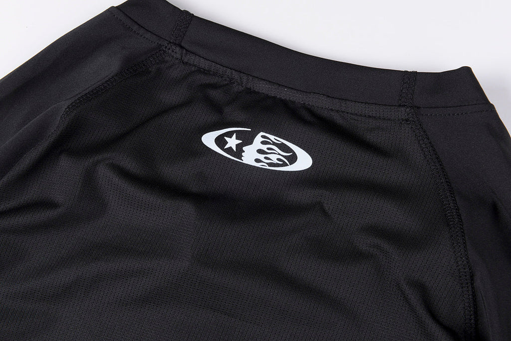 Hellstar Studios Compression Quick-Dry Athletic Long Sleeve T-Shirt - Charcoal Navy / White - product image 10
