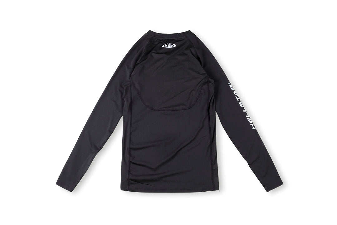 Hellstar Studios Compression Quick-Dry Athletic Long Sleeve T-Shirt - Charcoal Navy / White - product image 11