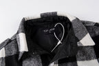 Tuff Crowd Bulldog Graphic Black White Plaid Shirt Jacket - product image 3