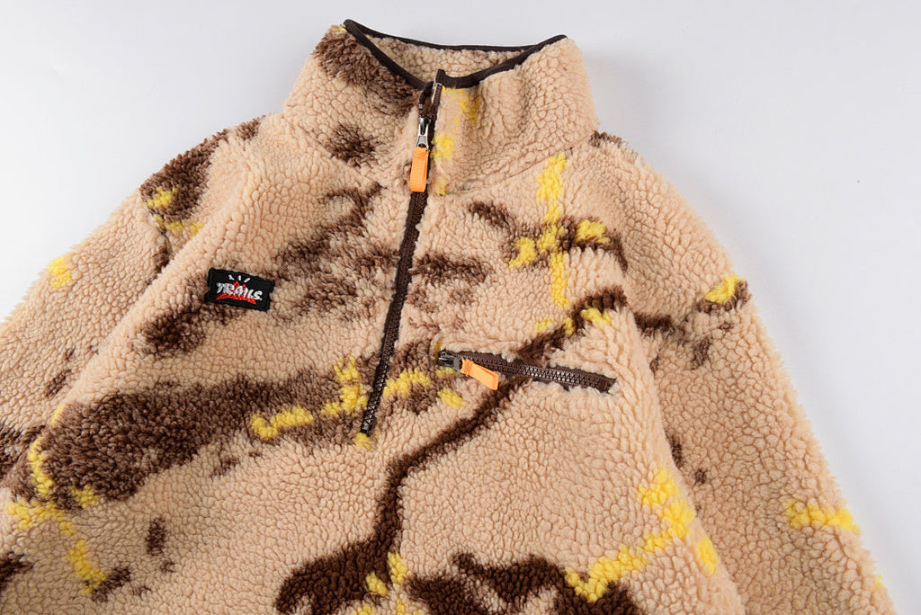 Cactus Trails Sherpa Zip-Up Jacket - Beige - product image 4