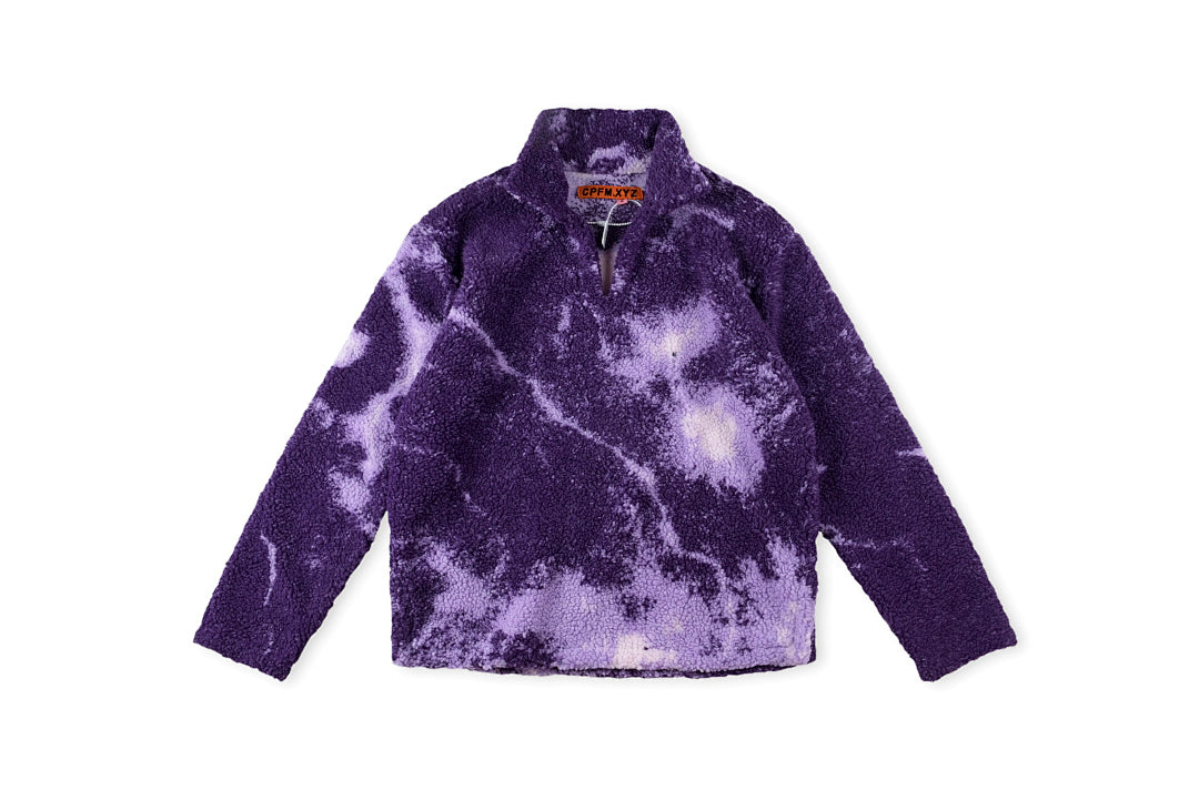 CPFM Rave Cowboy Rainbow Knit Fleece Pullover - Purple Green / Orange Multi - product image 5