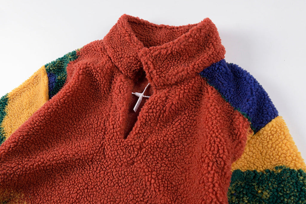 CPFM Rave Cowboy Rainbow Knit Fleece Pullover - Purple Green / Orange Multi - product image 4