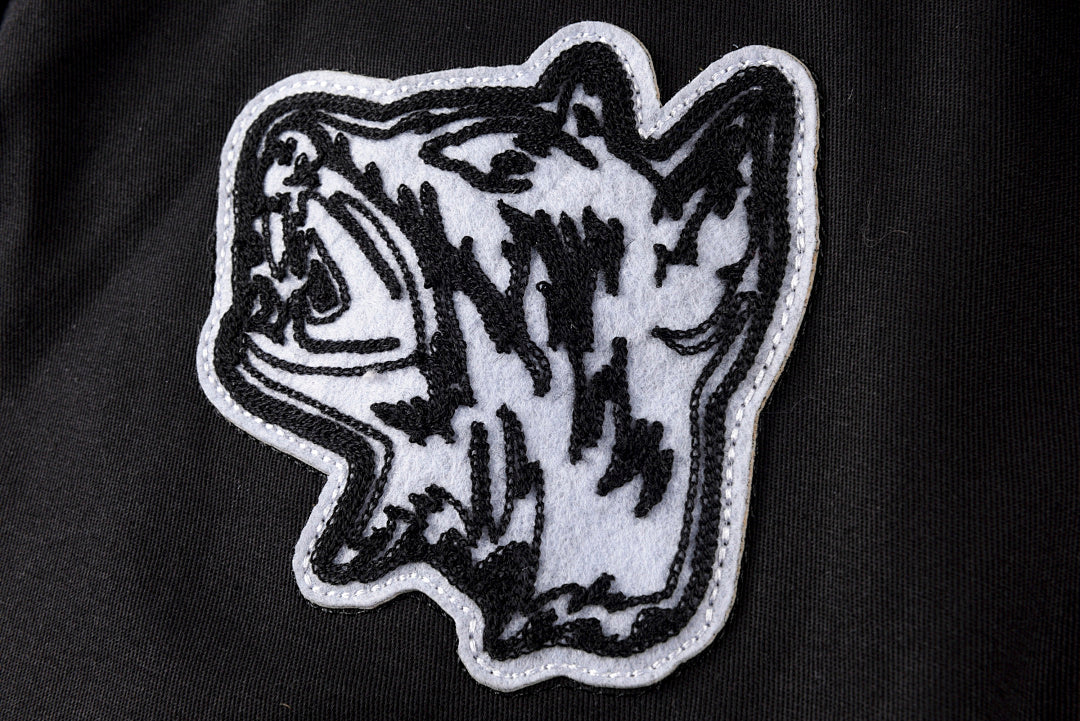 Tuff Crowd Embroidered All-Black Padded Jacket - product image 8
