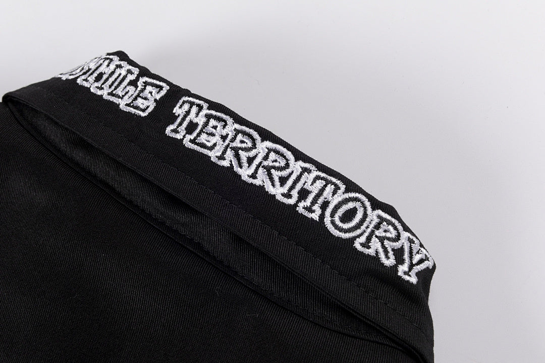 Tuff Crowd Embroidered All-Black Padded Jacket - product image 11