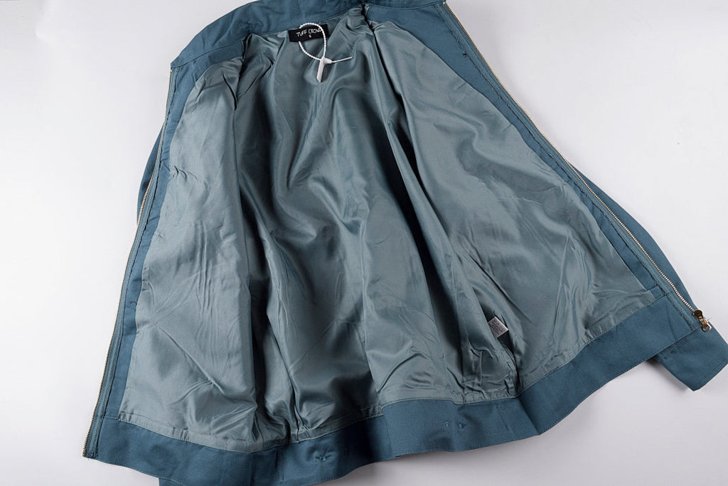 Tuff Crowd Heavy Patchwork Zip-Up Jacket - Blue Gray - product image 3