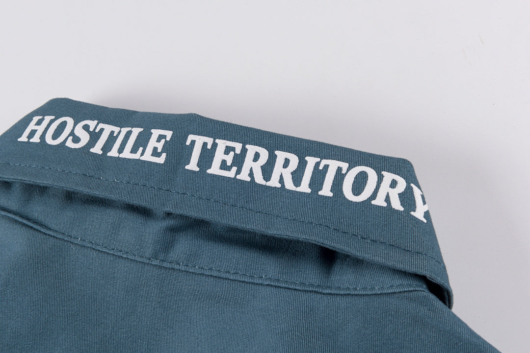 Tuff Crowd Heavy Patchwork Zip-Up Jacket - Blue Gray - product image 11