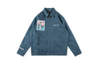 Tuff Crowd Heavy Patchwork Zip-Up Jacket - Blue Gray - product image 1